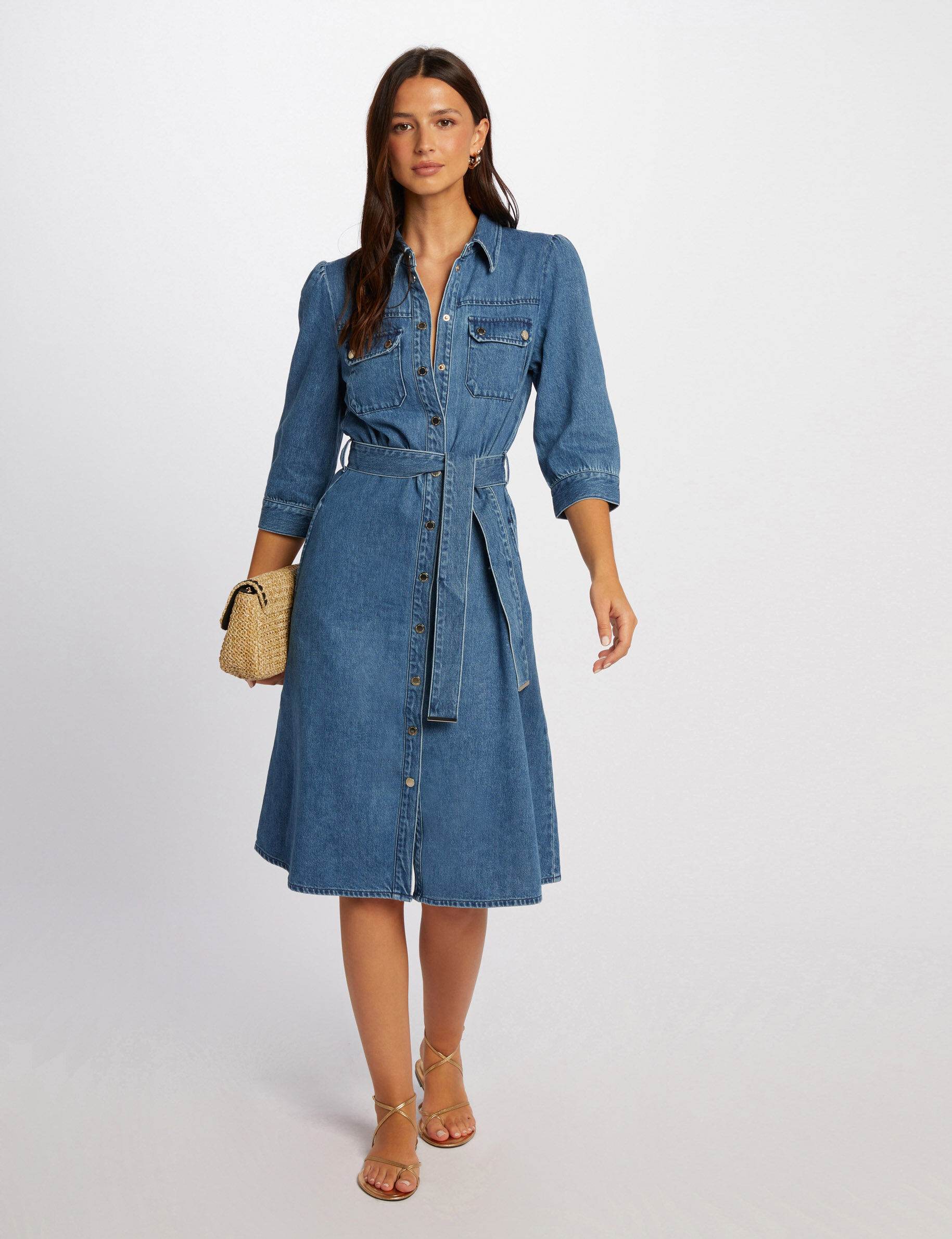 Morgan robe bleu best sale