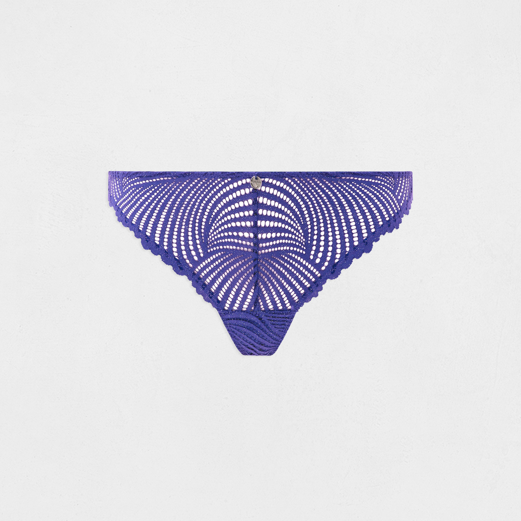 Spitzen-Tanga marineblau damen