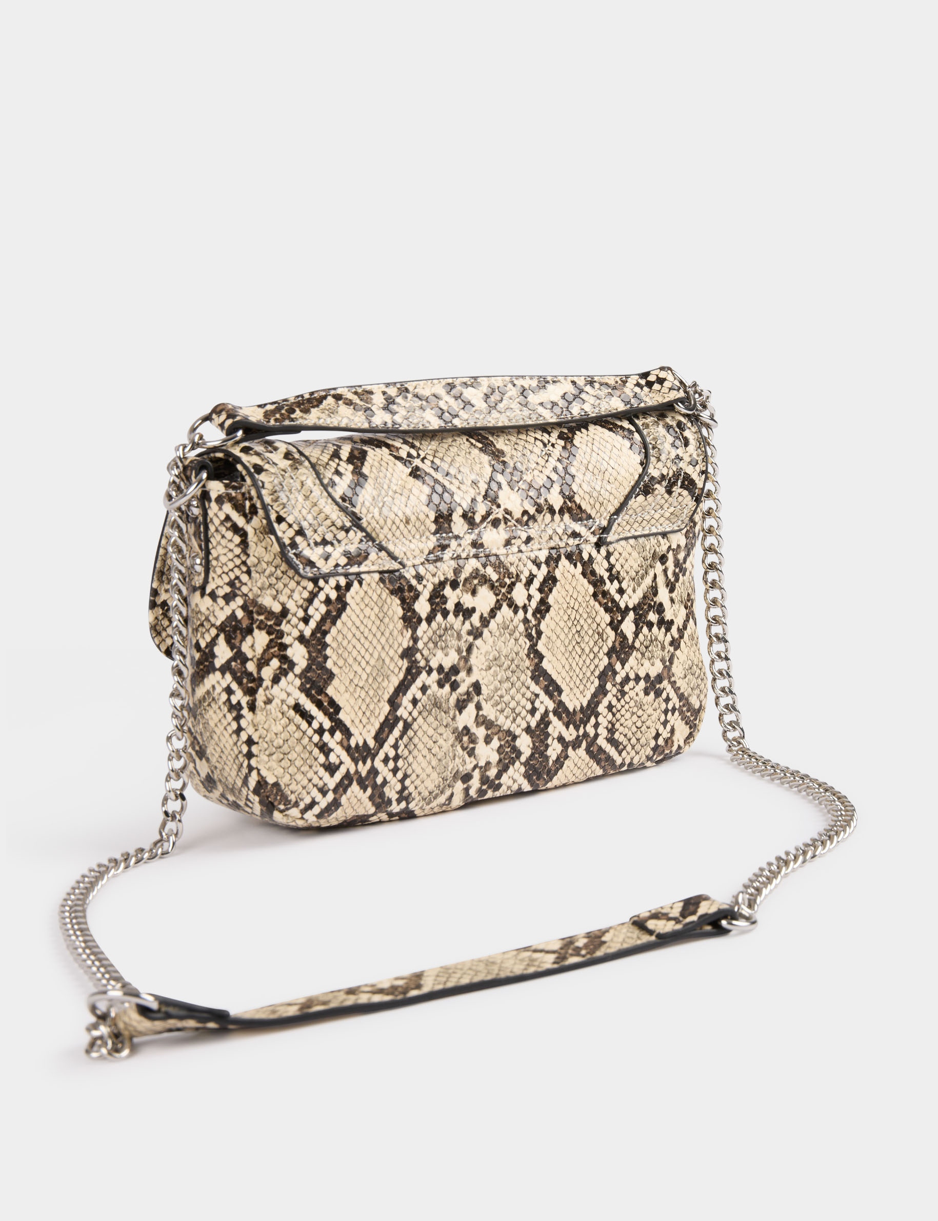 Python-Tasche sandfarben damen