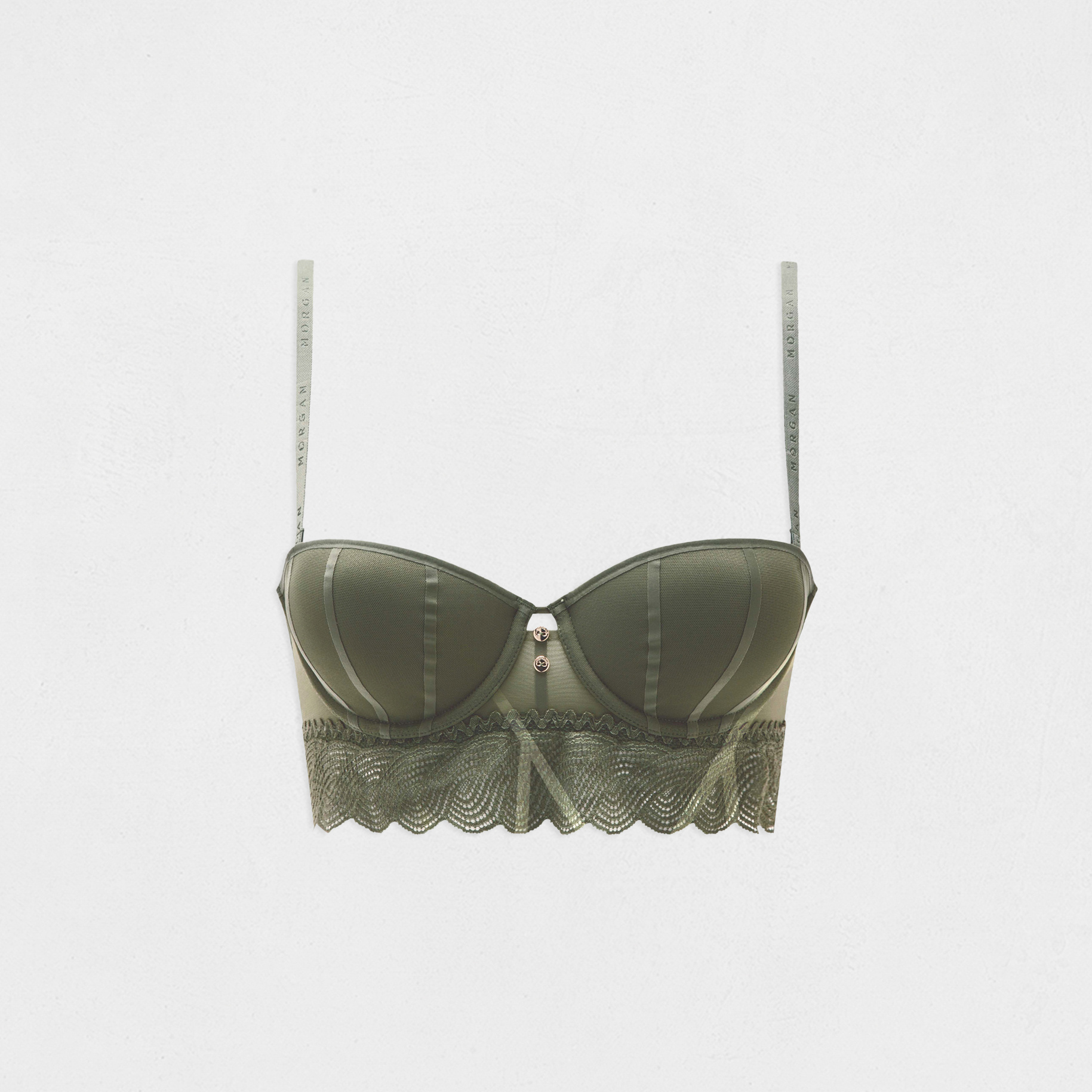 Bandeau-BH khakigrün damen