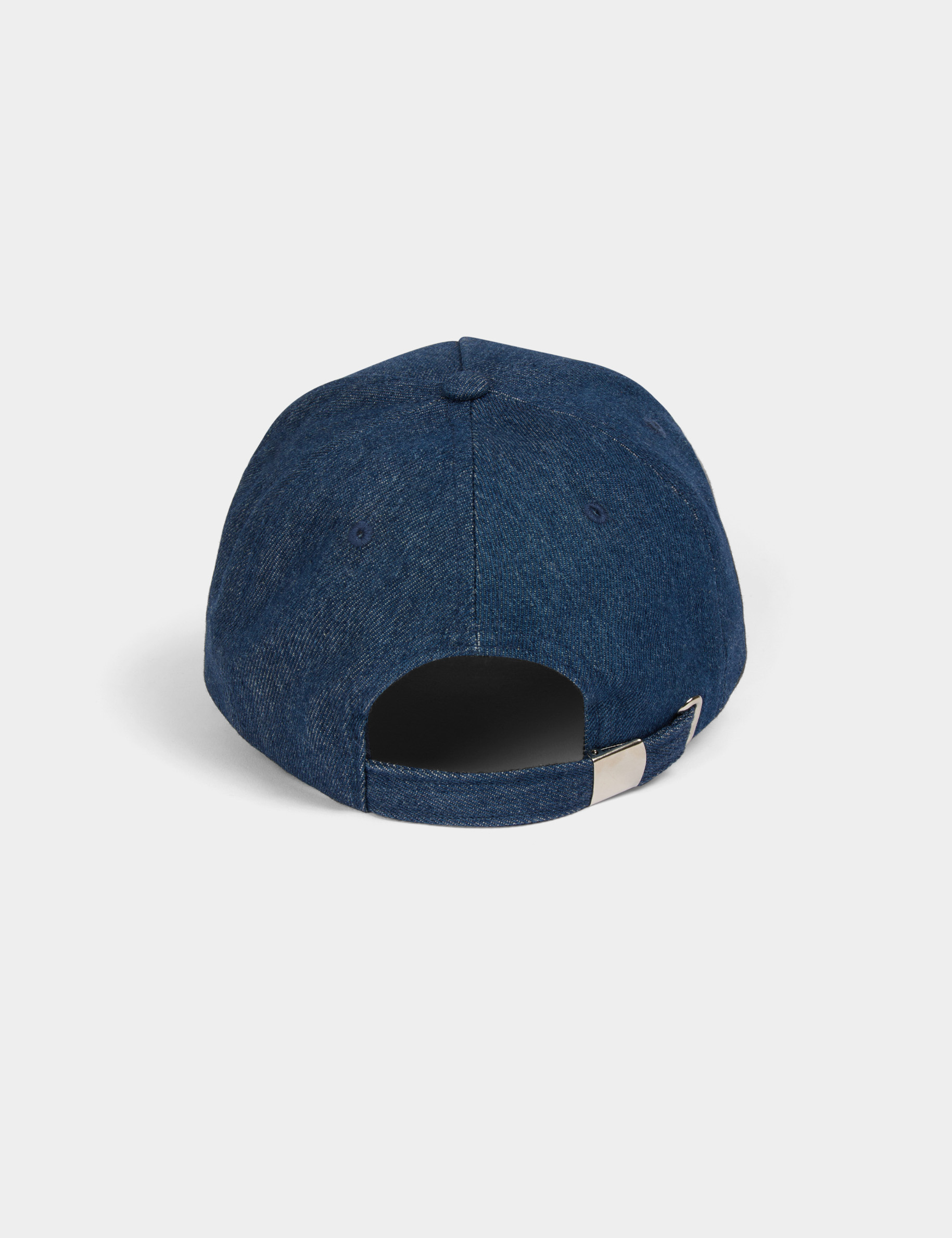 Jeans-Cap mit Strassbuchstabe M stone denim damen