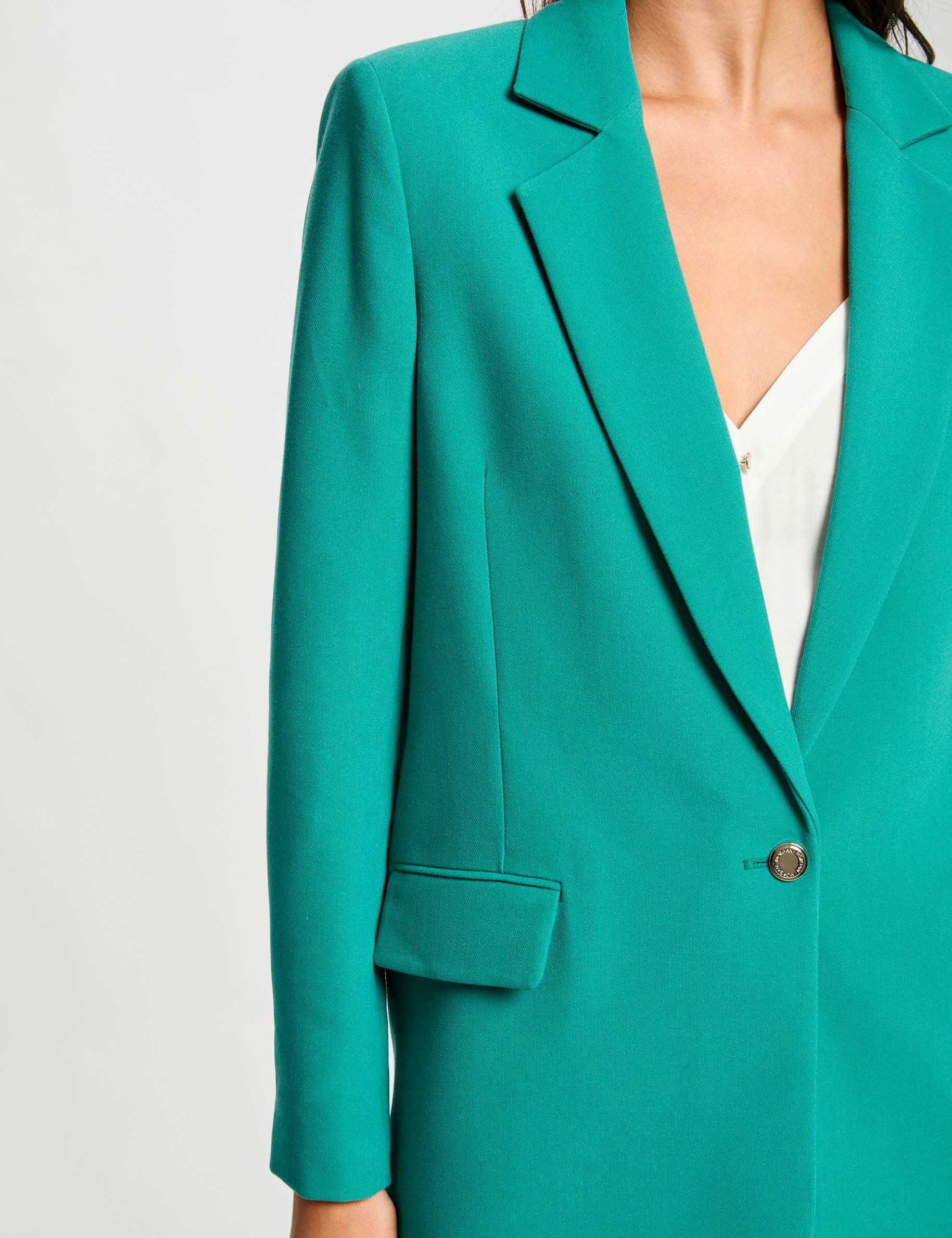 Langärmliger Blazer mittelgrün damen