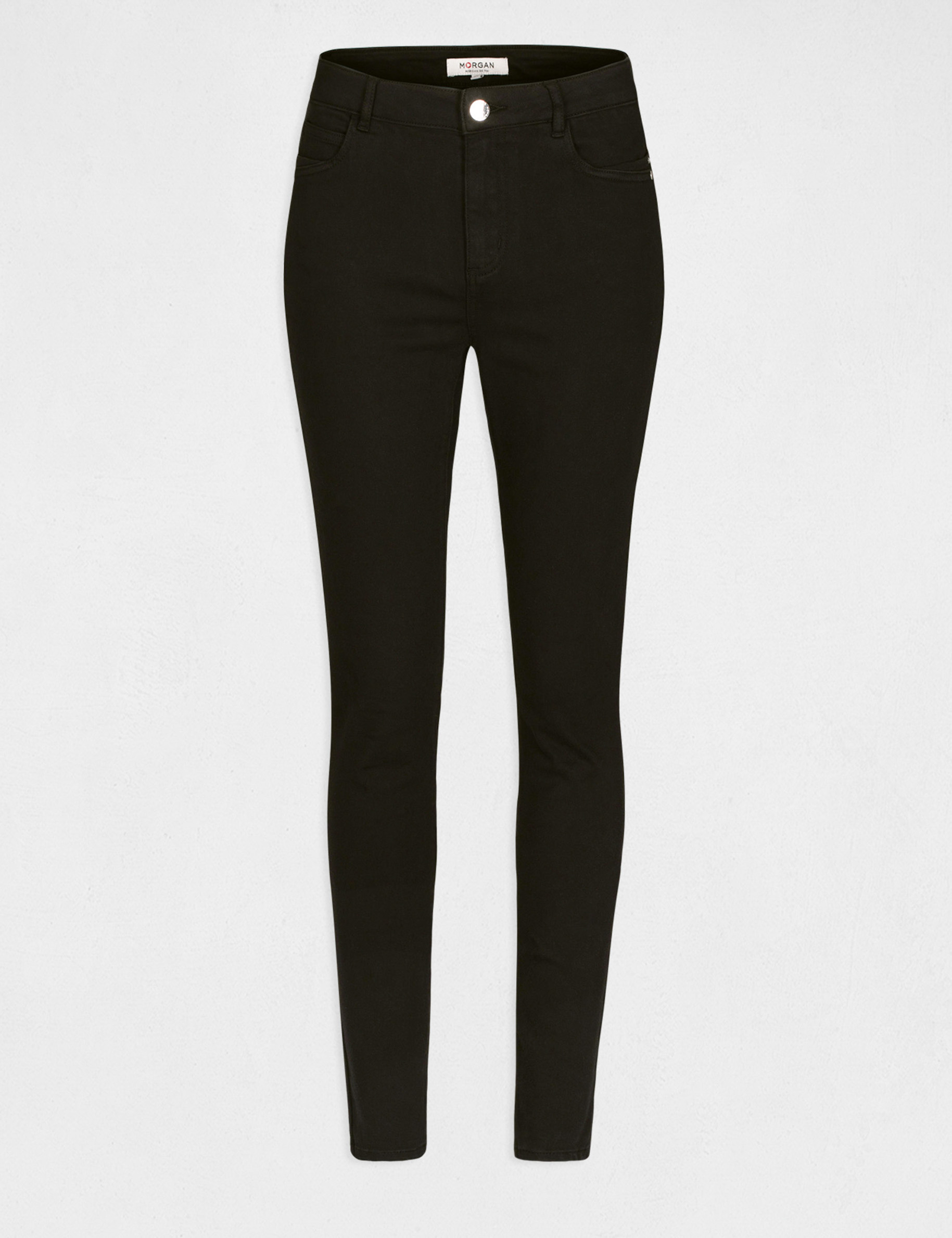 Pantalon skinny taille standard noir femme