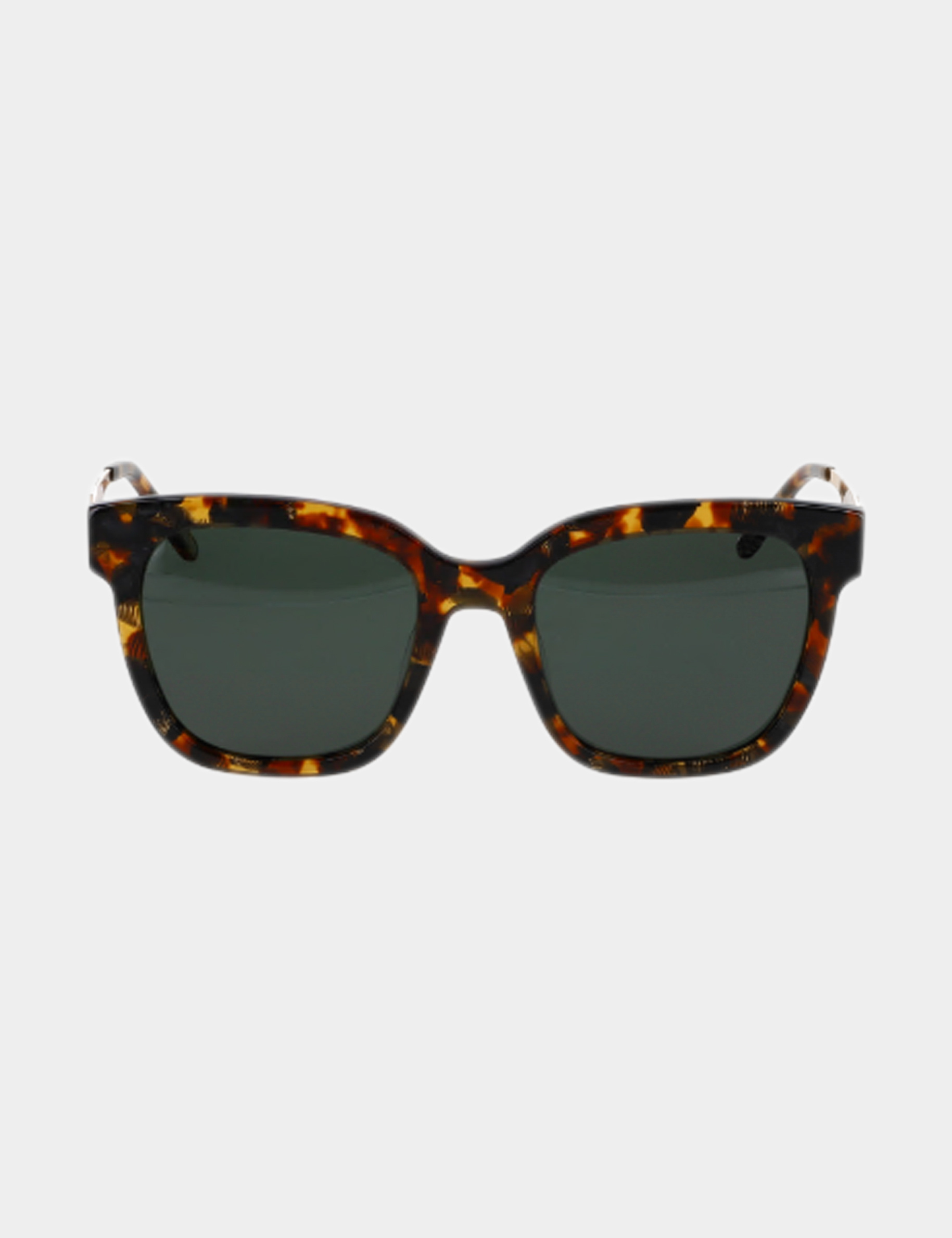 Lunettes de soleil carrées marron femme