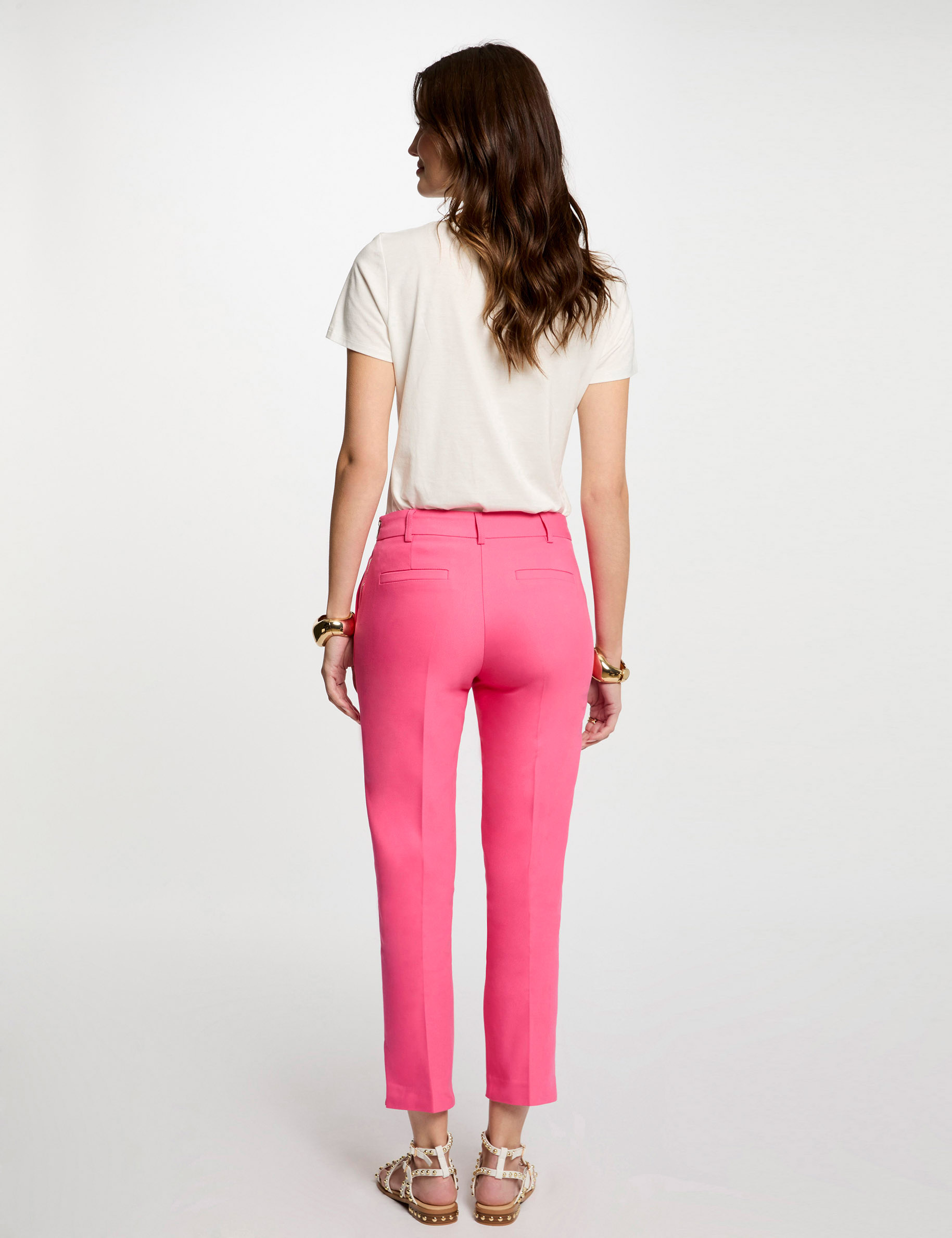 7/8-Zigarettenhose rosa damen