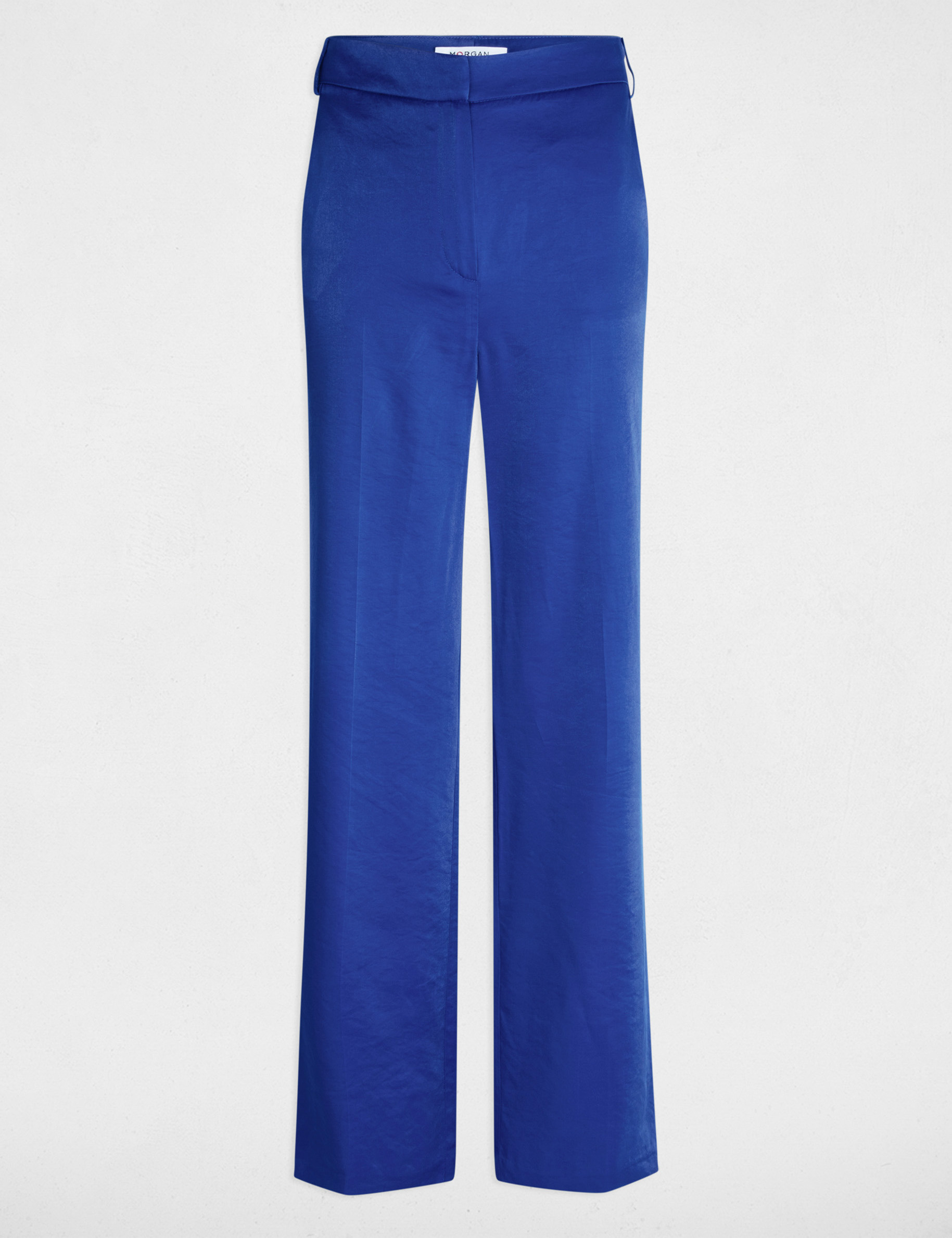 flieende gerade hose elektrisch blau damen Fließende gerade Hose elektrisch blau damen