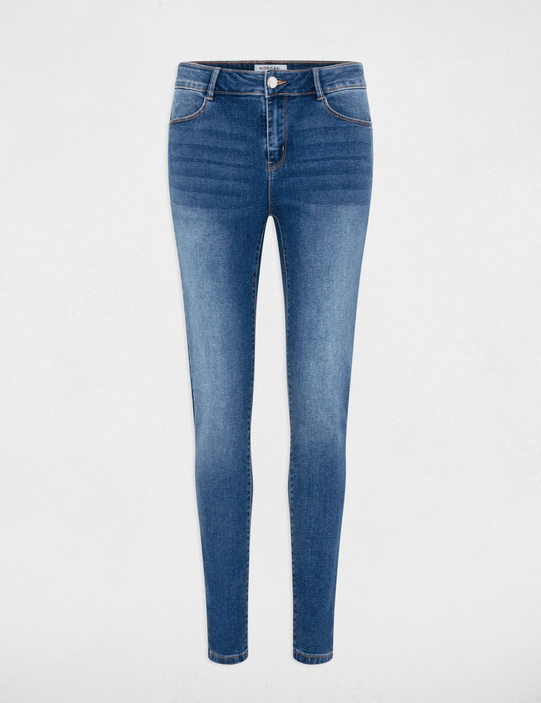 Jeans slim taille standard denim stone femme