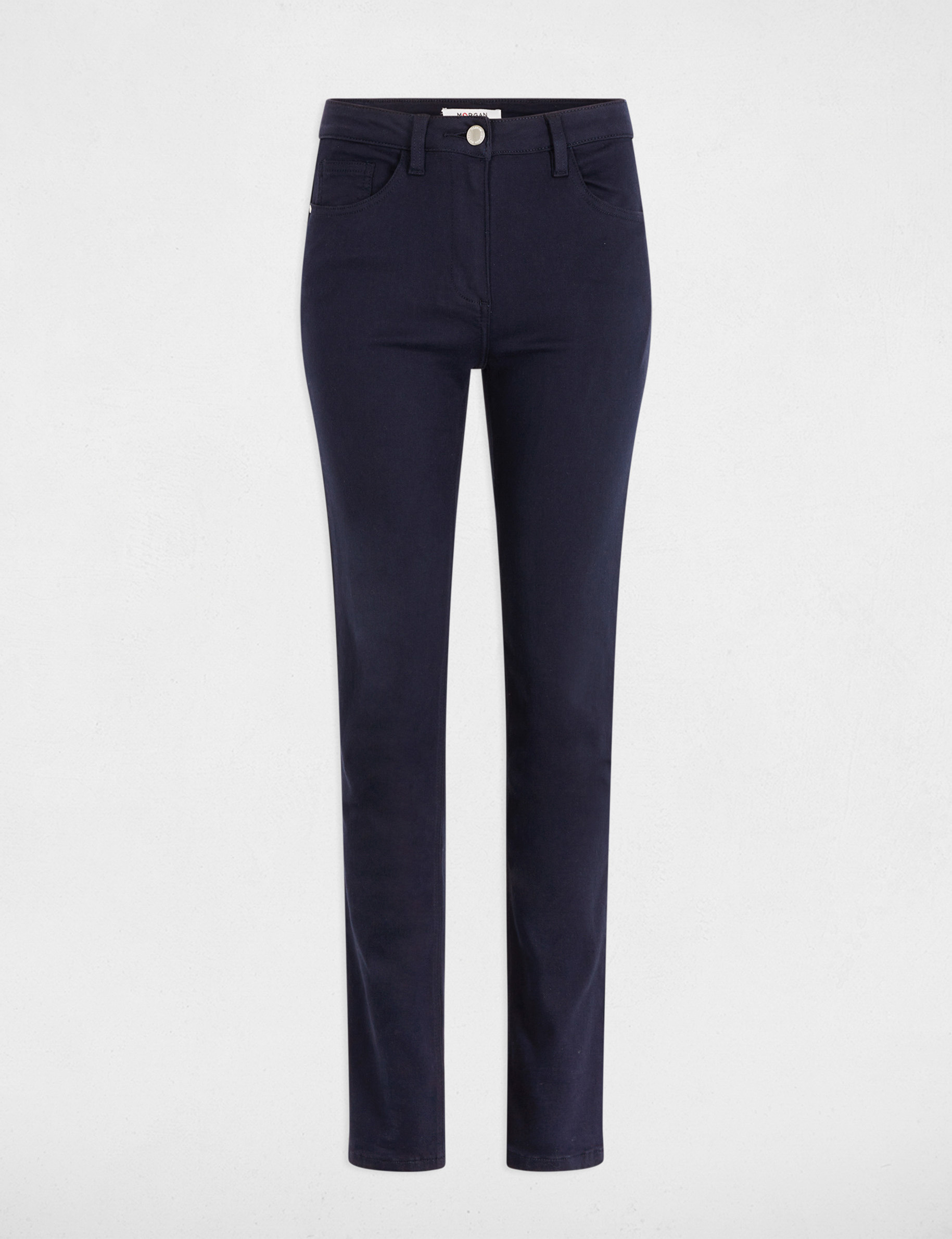 Gerade geschnittene Hose marineblau damen