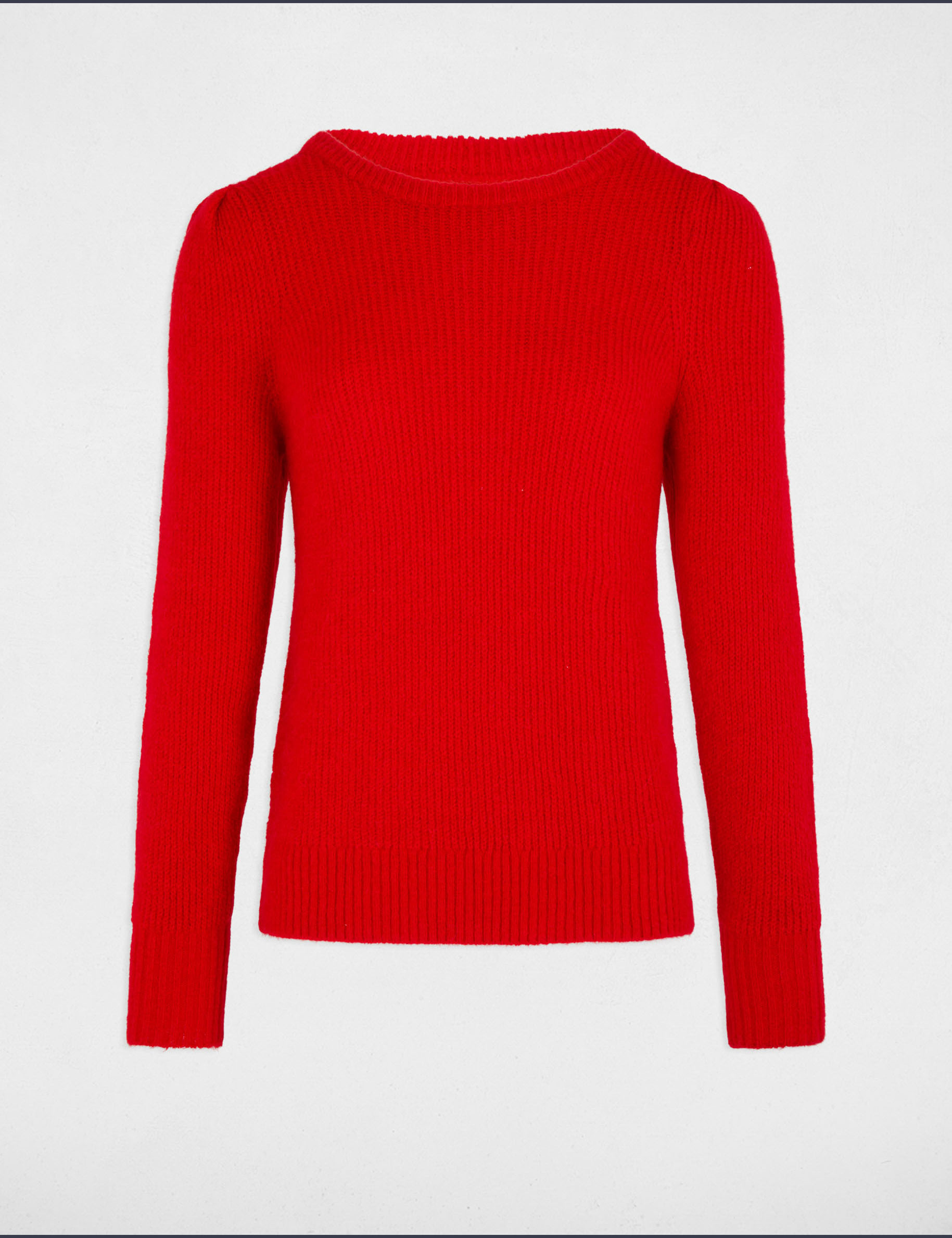 Pullover mit Rundhalsausschnitt rot damen