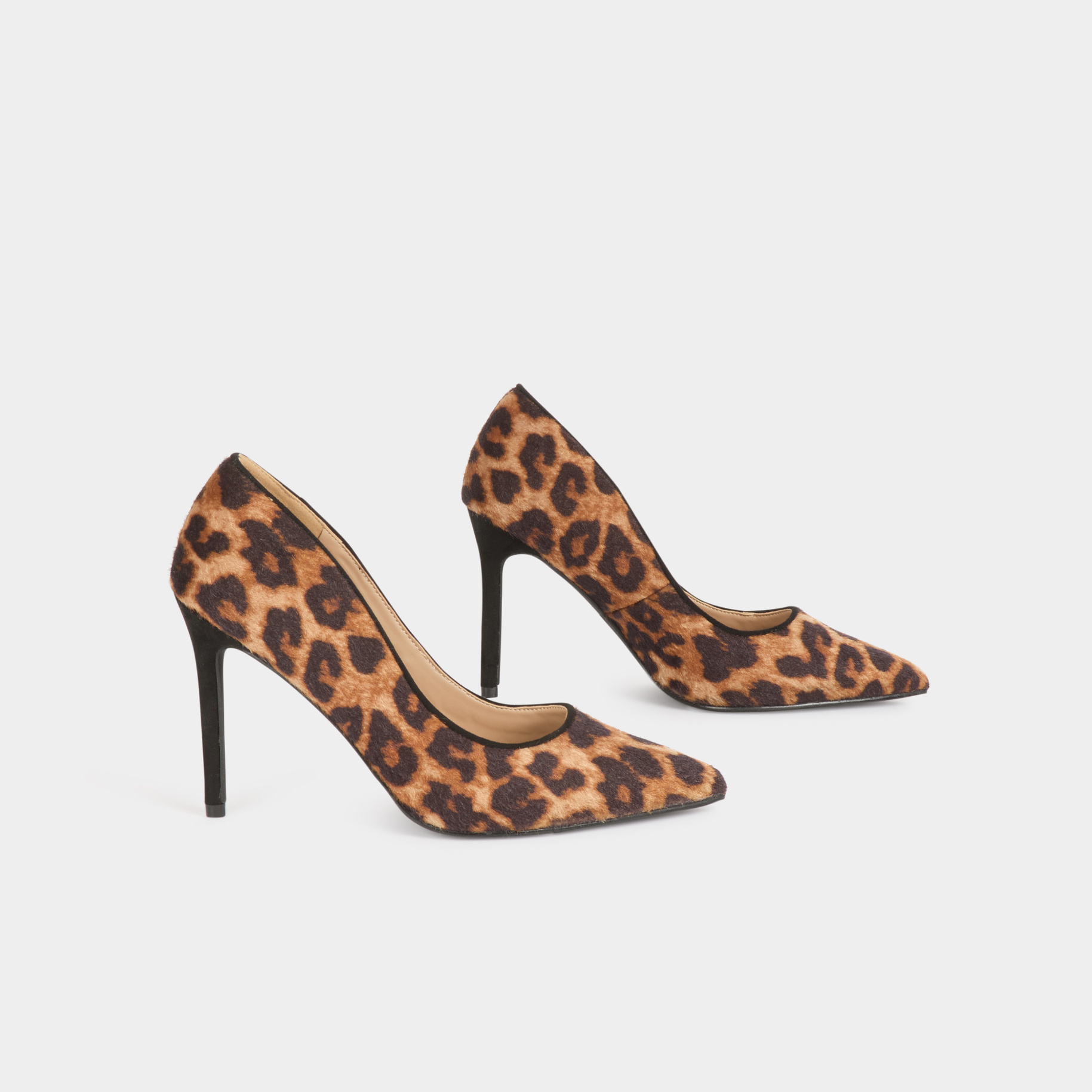 Leopardenmuster-Pumps mehrfarbig damen