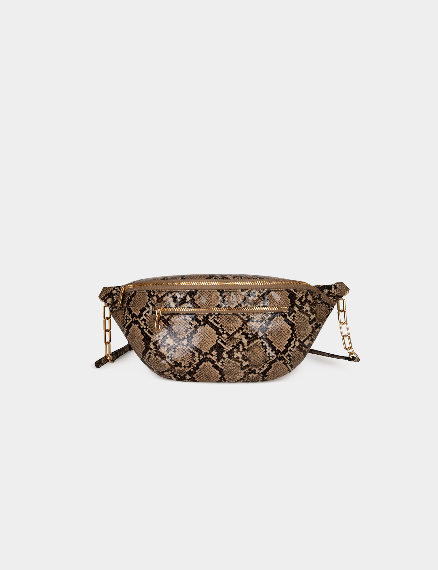 Gürteltasche in Python-Optik maulwurfsgrau damen