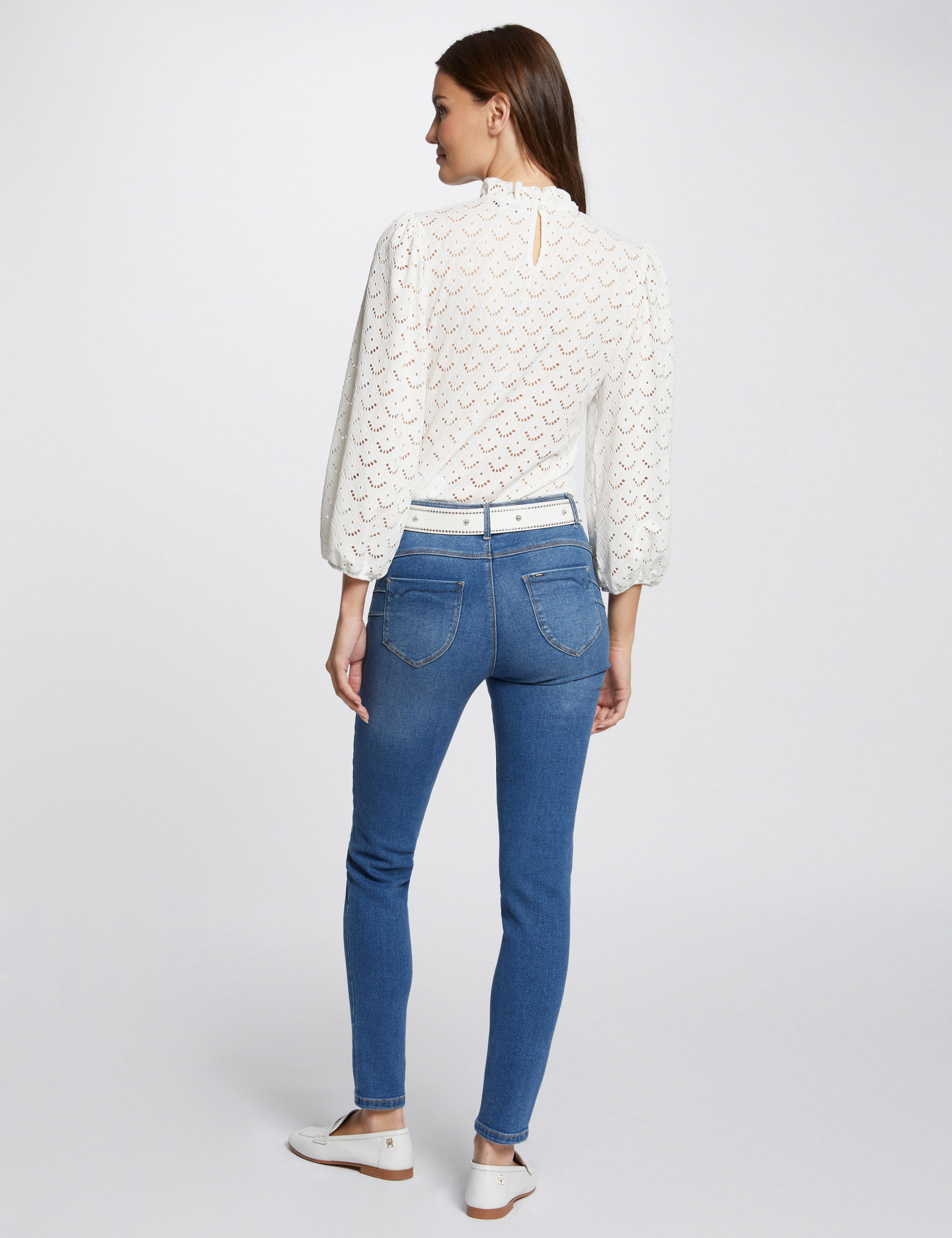 Slim Jeans in Standardgrösse stone denim damen