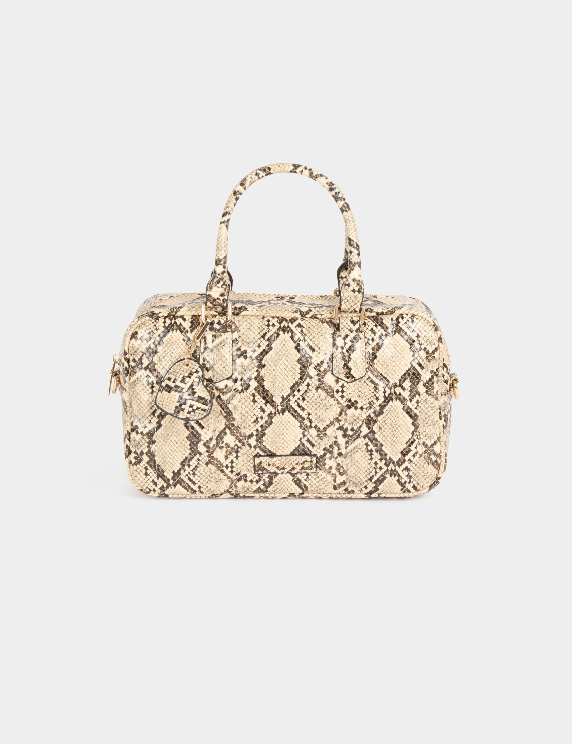 Sac bowling python sable femme