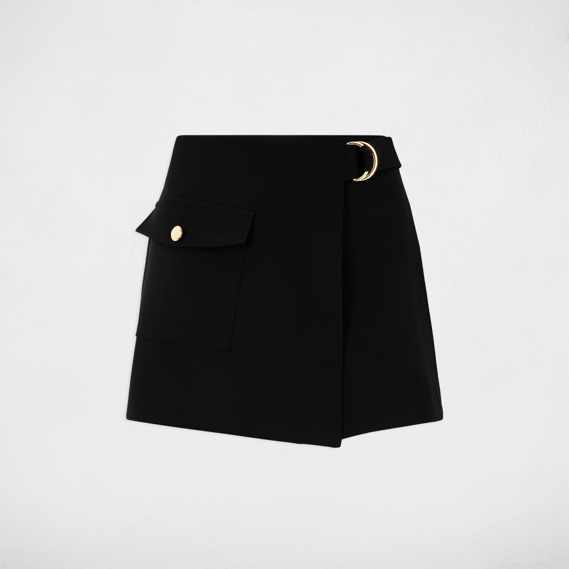 Jupe-short ajustée noir femme