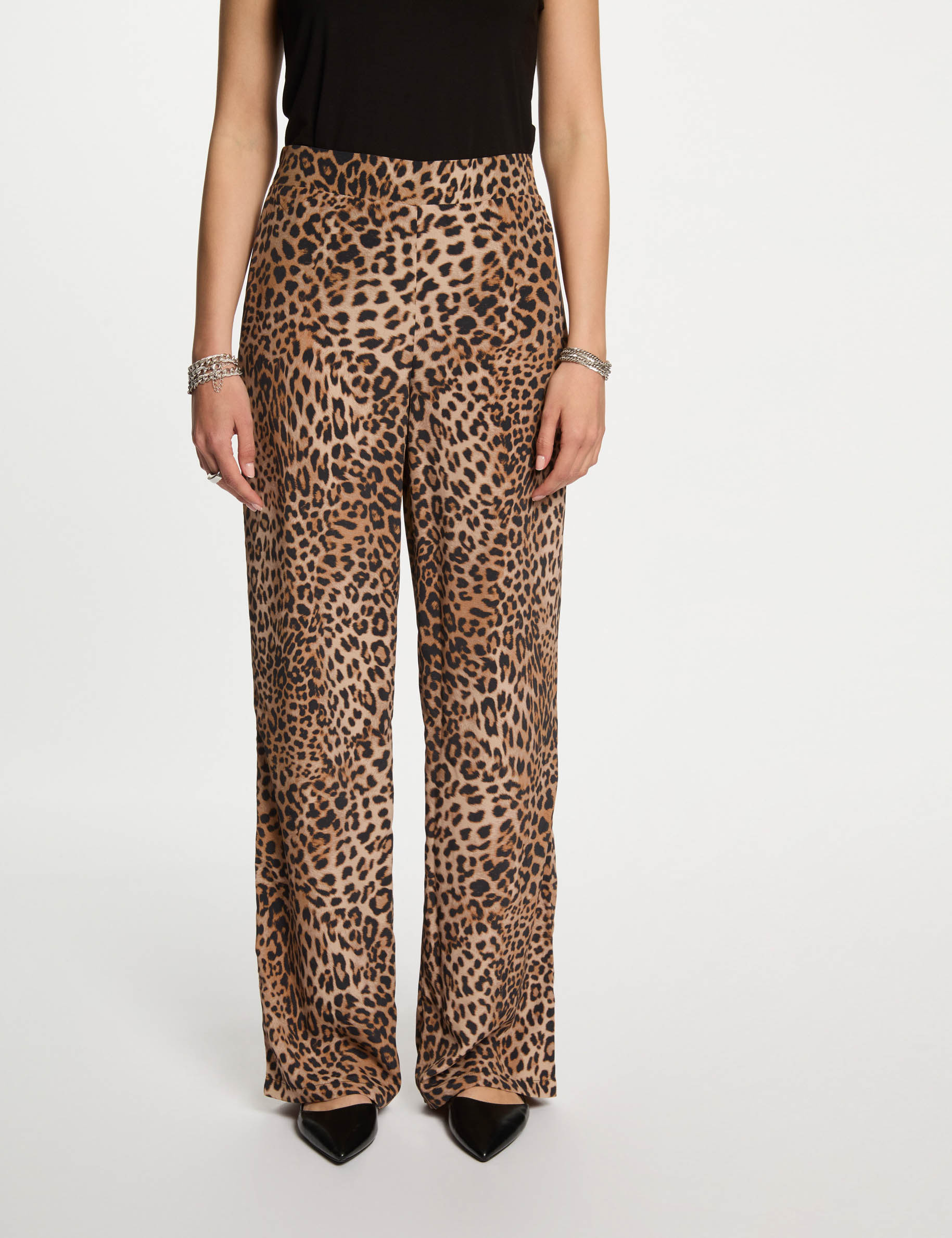 weite hose mit muster mehrfarbig damen Weite Hose mit Muster mehrfarbig damen