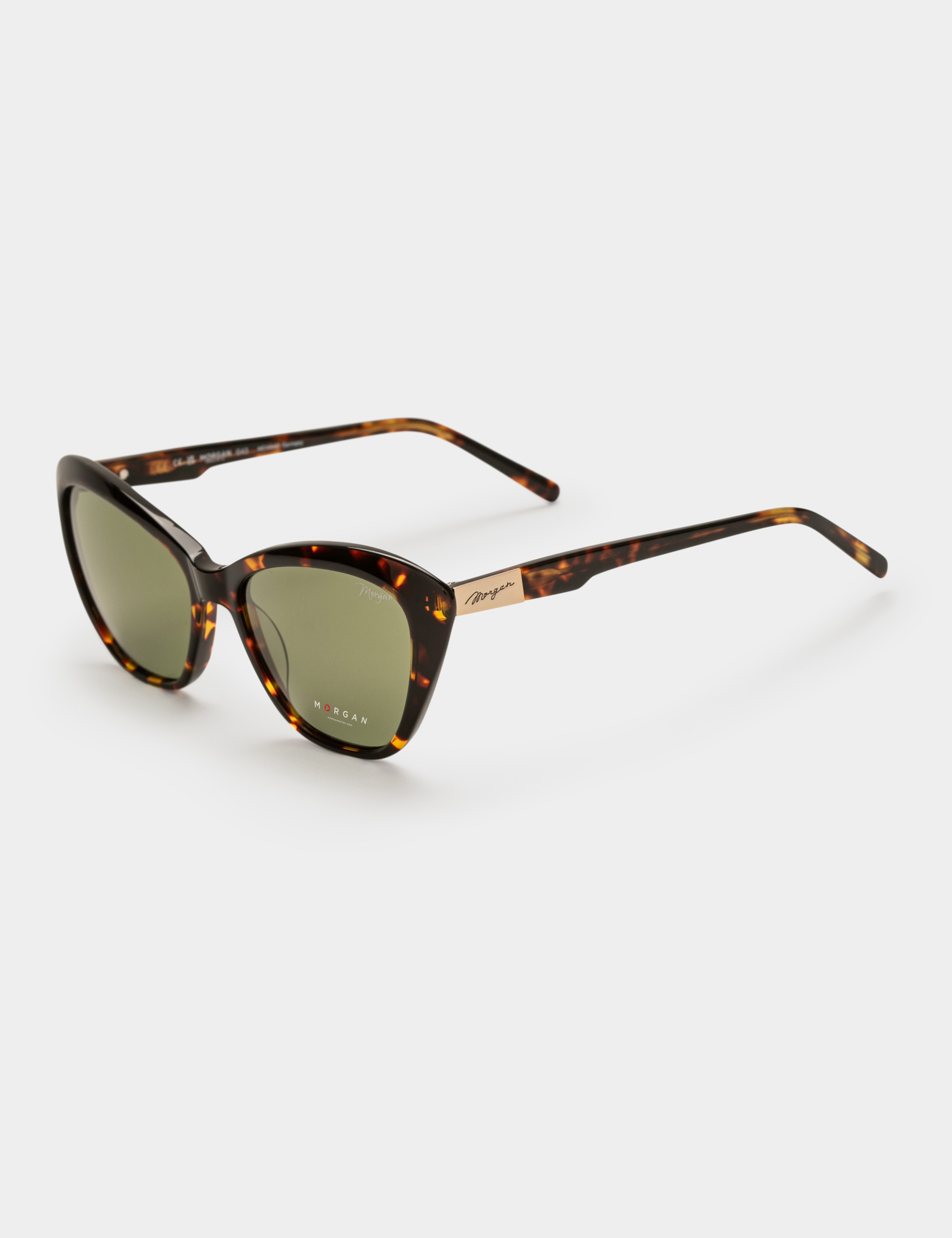 Lunettes de soleil style yeux de chat marron femme