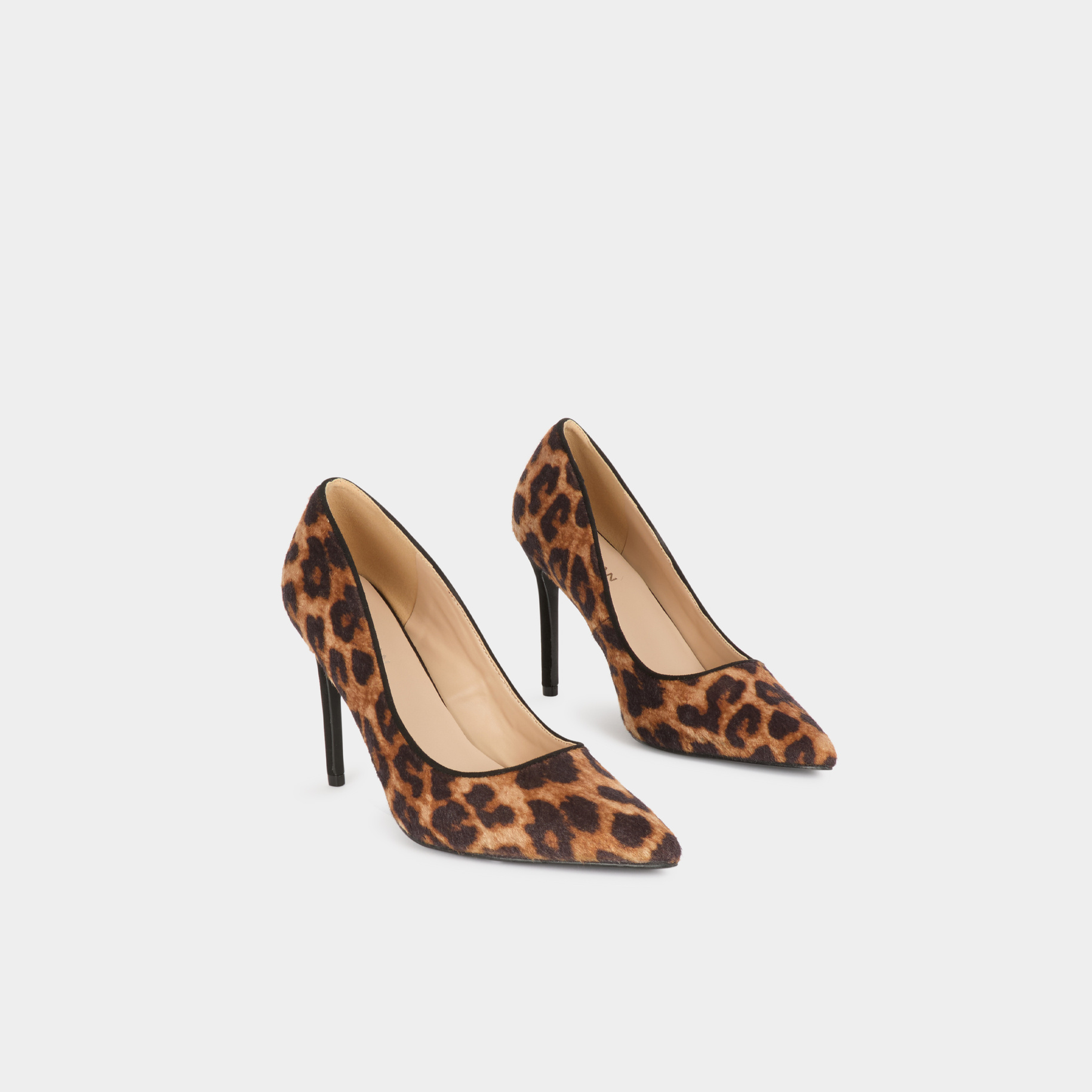 Leopardenmuster-Pumps mehrfarbig damen