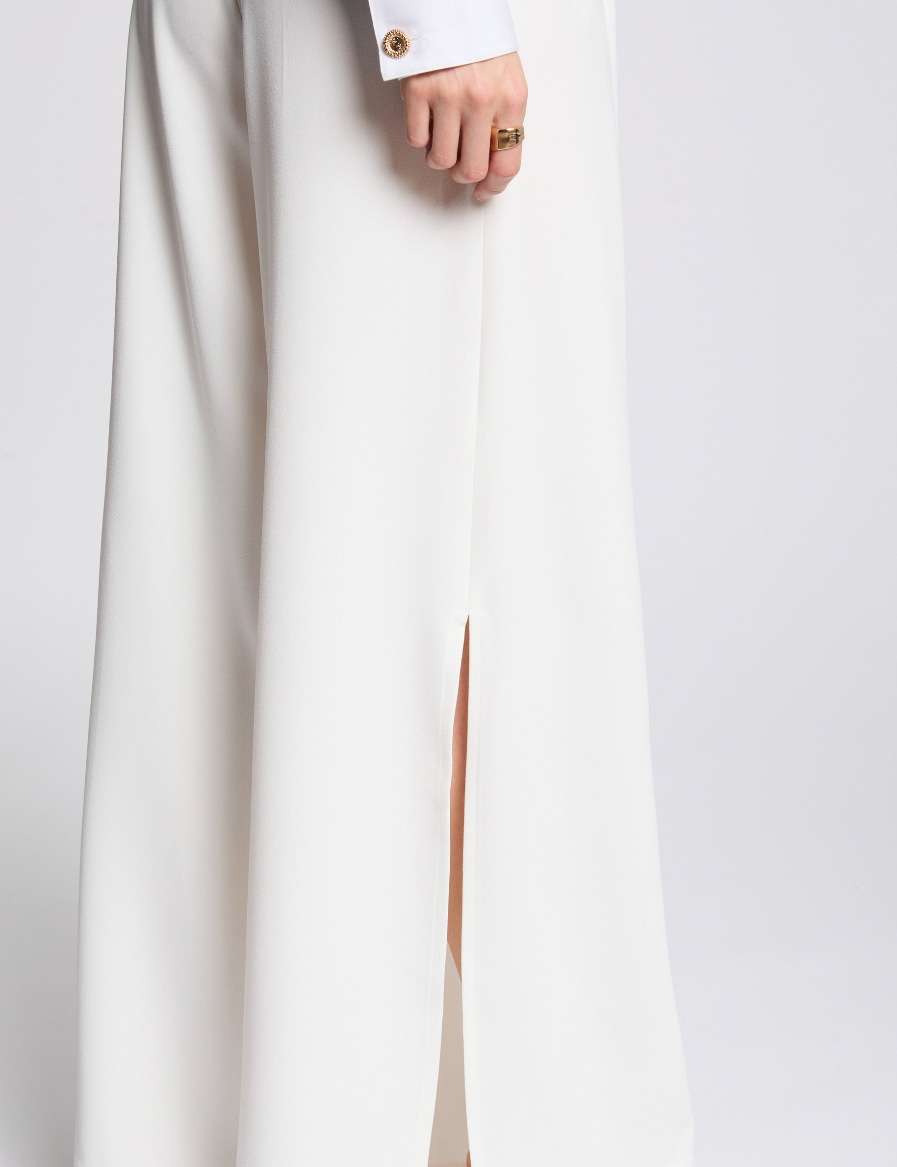 pantalon large fluide blanc femme Pantalon large fluide blanc femme