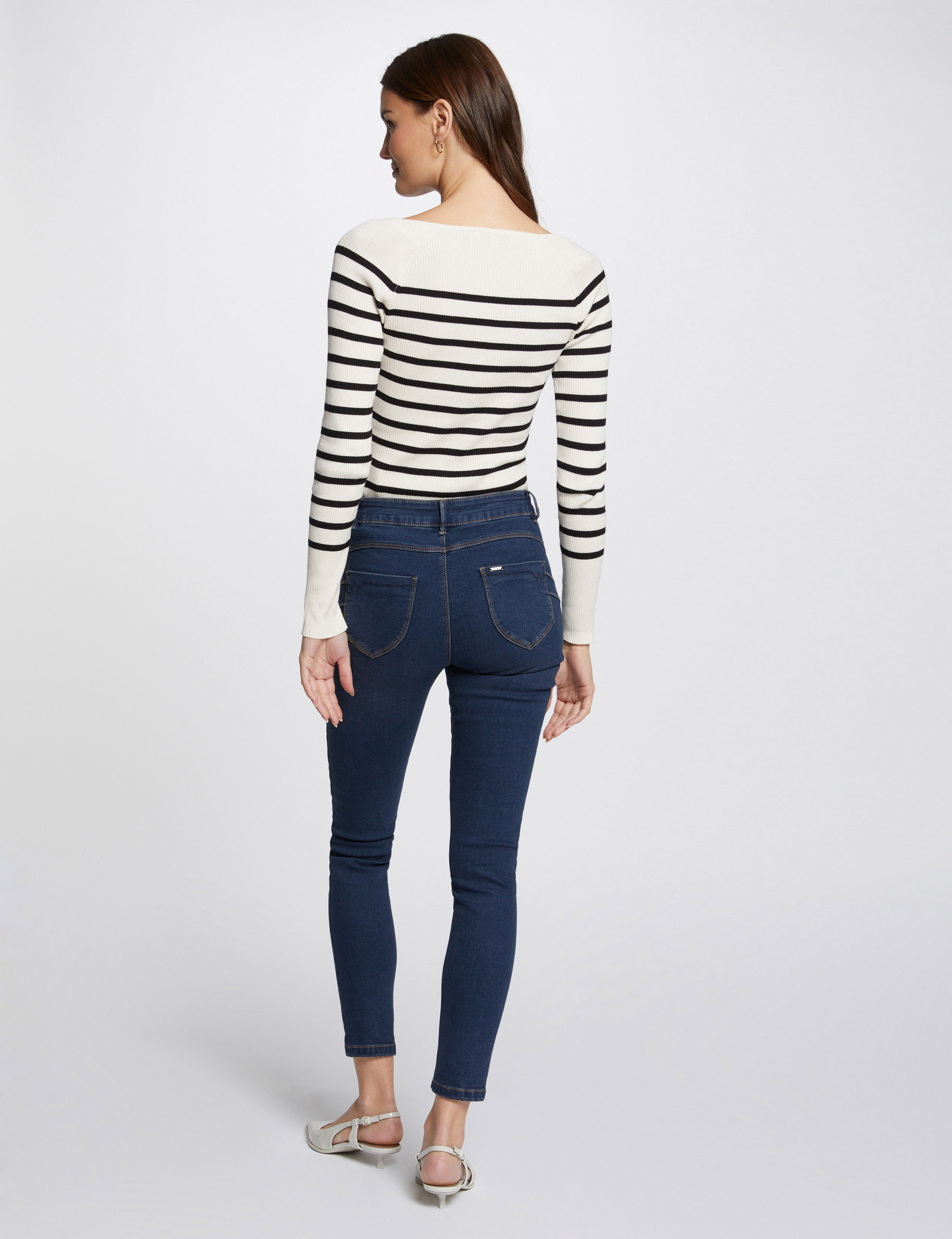 Slim Jeans in Standardgrösse rohes denim damen