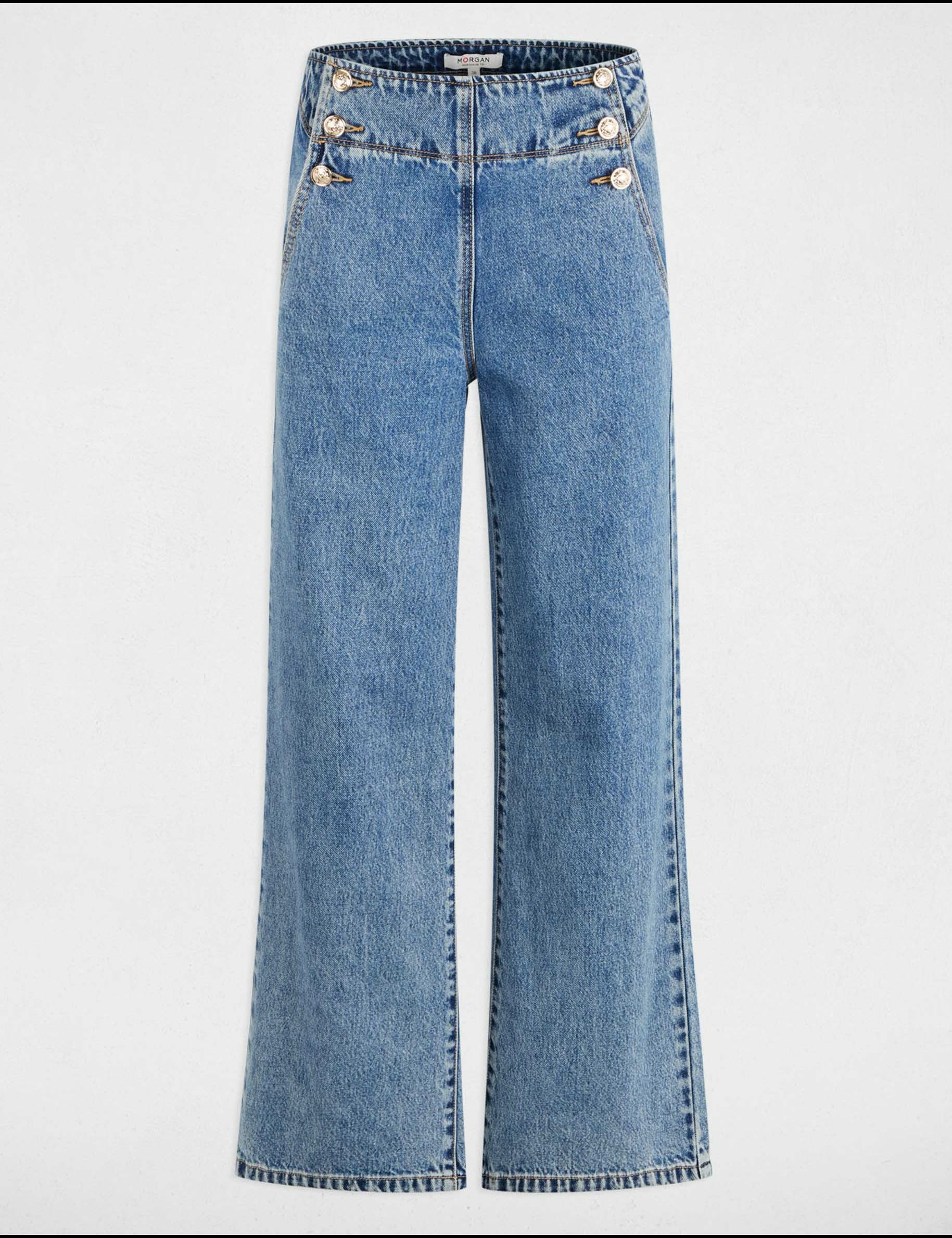 Bootcut-Jeans mit hoher Taille double stone denim damen