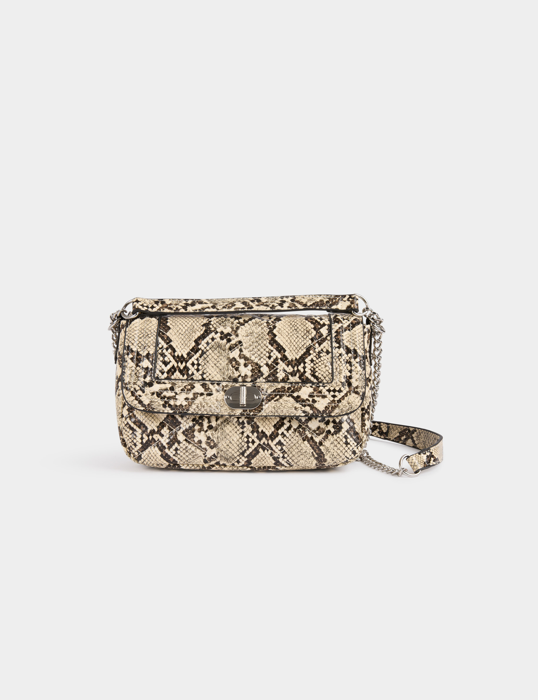 Python-Tasche sandfarben damen